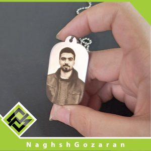 پلاک جبهه استیل با حکاکی